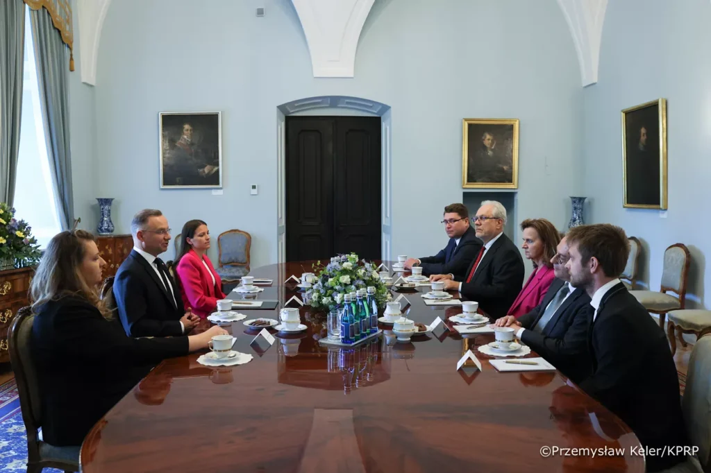 Spotkanie w Pałacu Prezydenckim. Foto: KPRP