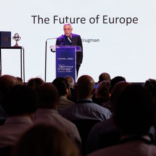 prof. Paul Krugman, laureat Nagrody Nobla w dziedzinie ekonomii. Wykład "The Future of Europe"